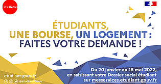 Voir l'actualité Une bourse, un logement à la rentrée 2022