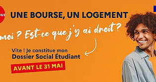 Voir l'actualité Une bourse, un logement : constituez/renouvelez votre dossier social étudiant avant le 31 mai